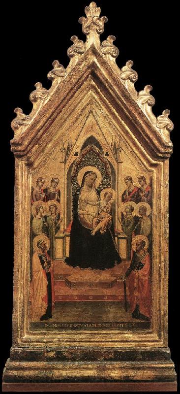DADDI, Bernardo Madonna and Child Enthroned with Angels and Saints dfg